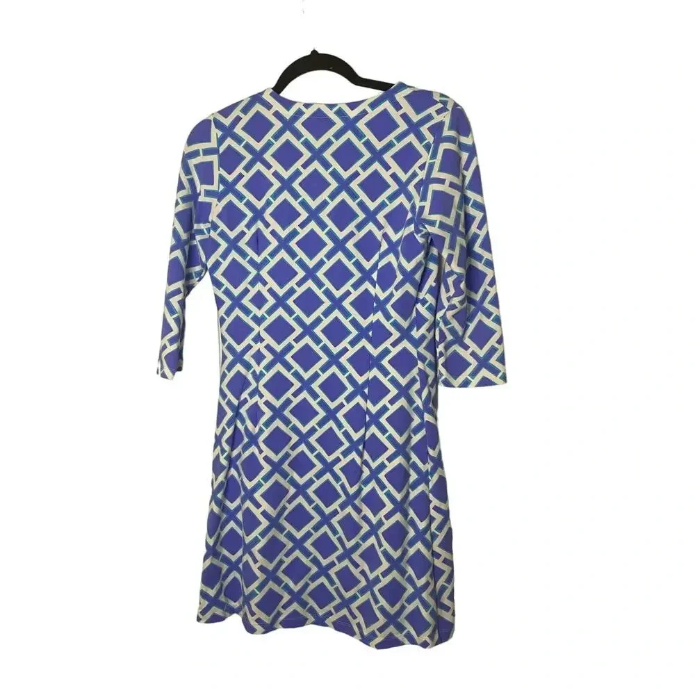 Mahi Gold V-Neck Patterned Dress - Picture 2 of 5